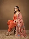 festival wear riyon silk Embroidery work