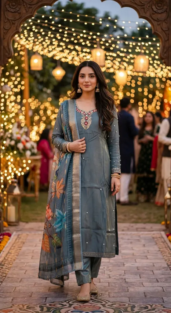 Premium Festival Wear Riyon Silk Kurta Set with Designer Dupatta