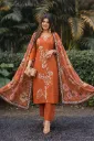 Premium Party & Office Wear Riyon Silk Kurta Set with Floral Dupatta