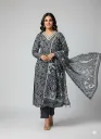Heritage Premium Printed Cotton 3-Piece Suit Set